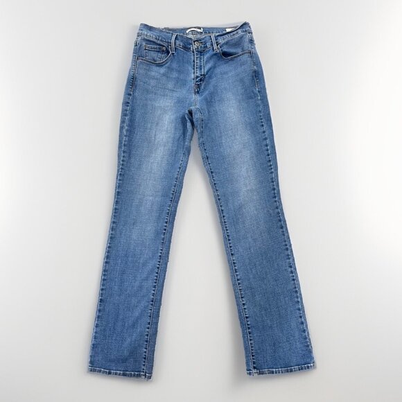 Levis Jeans Womens Size 10 505 Straight Hi-Rise Blue Medium Wash - Picture 1 of 11